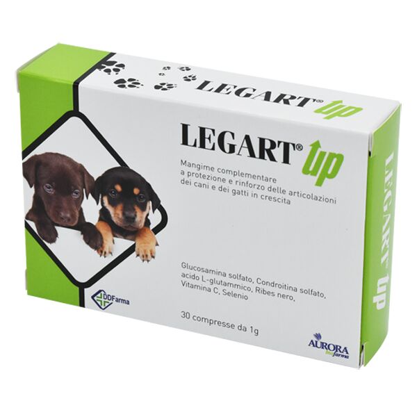 ddfarma srl legart up - integratore nutrizionale per le articolazioni di cani e gatti in crescita - 30 compresse - supporto osteoarticolare