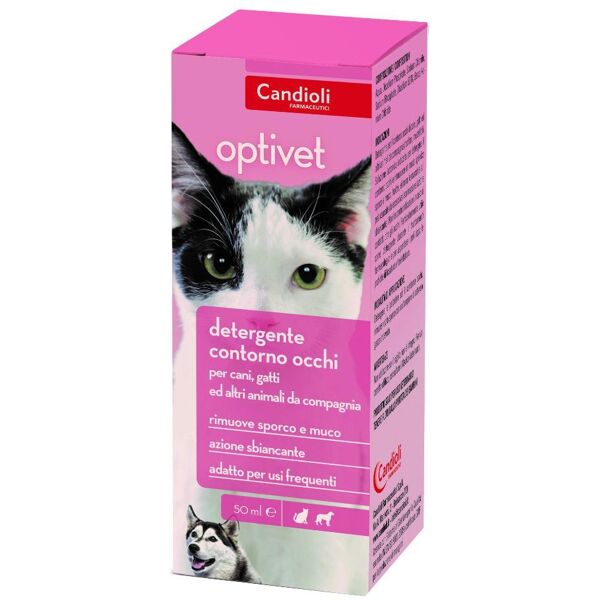 candioli ist.profil.e farm.spa optivet soluzione detergente oculare per cani e gatti 50ml - detergente per gli occhi dei tuoi animali domestici