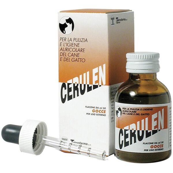 teknofarma srl cerulen gocce otologiche per cani e gatti 50ml - soluzione per l'igiene auricolare dei tuoi animali domestici