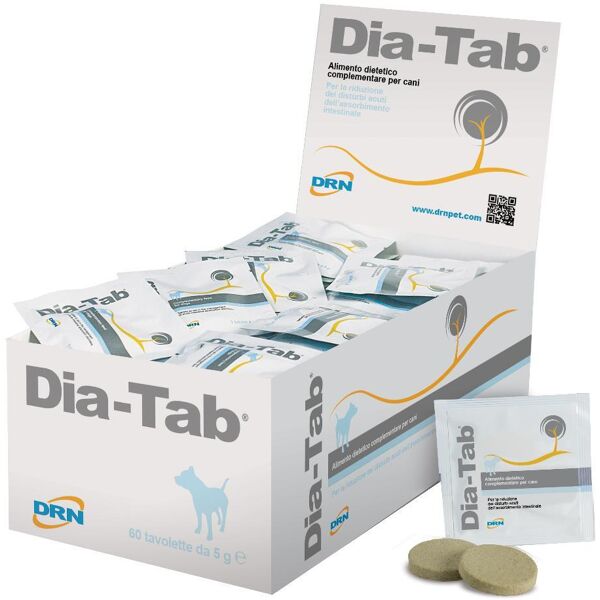 drn srl dia-tab mangime complementare per cani 60 tavolette - supporto naturale per la salute del tuo cane