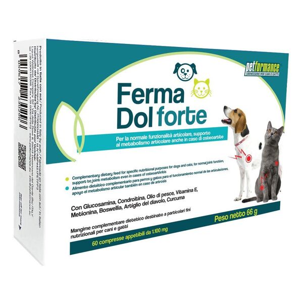 general&pharma srl ferma dol forte mangime complementare per articolazioni cani e gatti 60 compresse