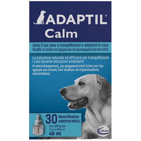 ceva salute animale spa adaptil calm ricarica cani 48ml - feromoni per il benessere del tuo cane