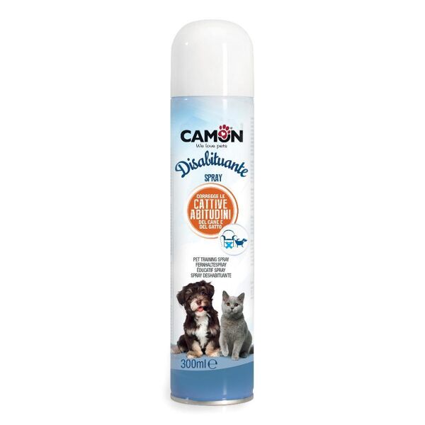 camon spa disabituante spray per interni per cani e gatti - 300ml, deterrente per l'educazione dei tuoi animali domestici