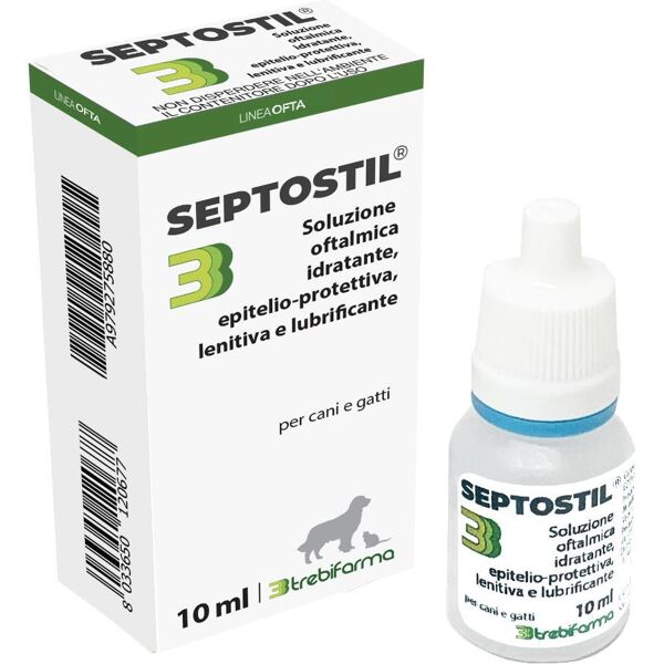 trebifarma srl septostil soluzione oftalmica per cani e gatti 10ml - trattamento degli occhi irritati e infiammati