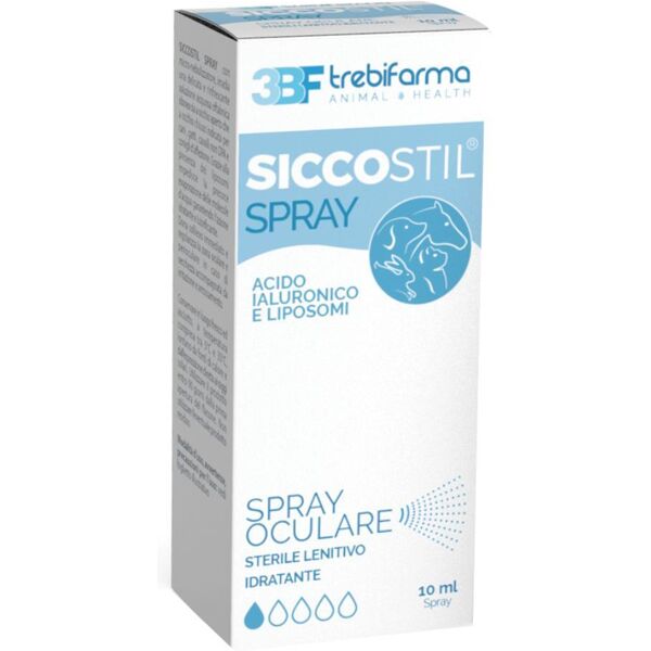 trebifarma srl siccostil spray oculare cani e gatti 10ml - soluzione idratante per occhi sani