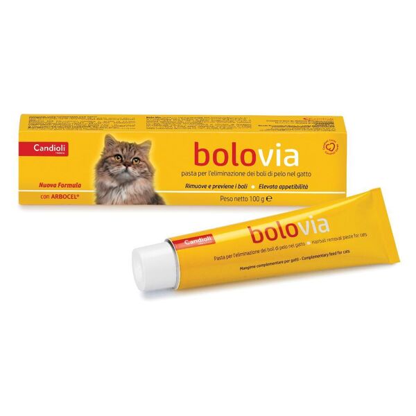 candioli ist.profil.e farm.spa bolo via pasta appetibile per gatti - 100g - facilita l'eliminazione dei boli di pelo nel gatto