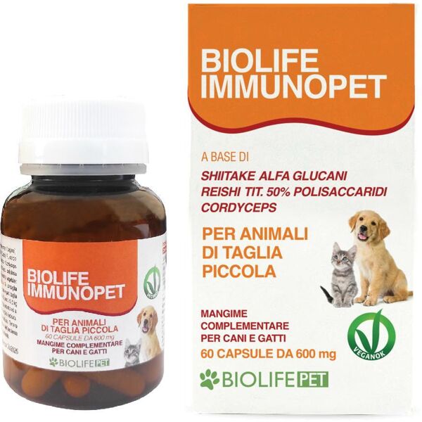 nutraceutica biolife srl biolife immunopet 60cps