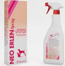 teknofarma srl neo erlen spray 500ml - disinfettante e insettorepellente per cani e gatti