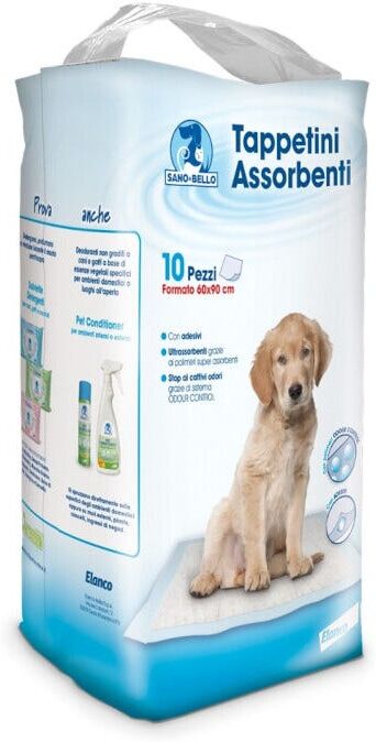 elanco italia spa tappetini assorbenti per cani 60x90cm 10 pezzi - tappeti igiene per cani