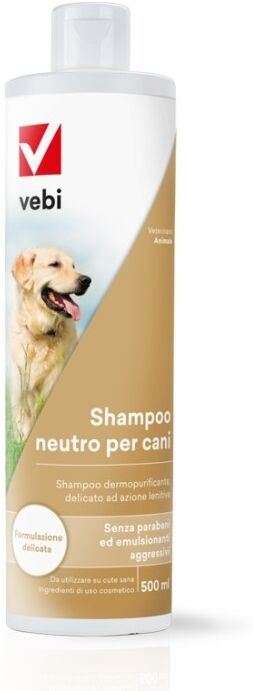 vebi istituto biochimico srl vebi shampoo neutro per cani 500ml - delicato e idratante