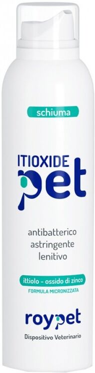 roydermal srl roypet itioxide pet schiuma per cani e gatti 150ml - igiene e cura del mantello