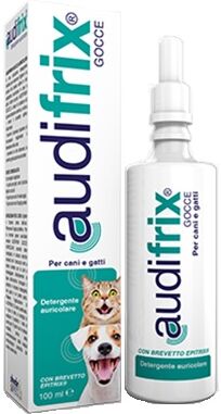 shedir pharma audifrix gocce auricolari per cani e gatti 100ml - pulizia e cura dell'orecchio per animali domestici