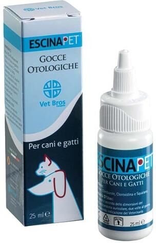 avicenna natural institute srl escinapet gocce otologiche per cani e gatti 25ml - soluzione per l'igiene dell'orecchio