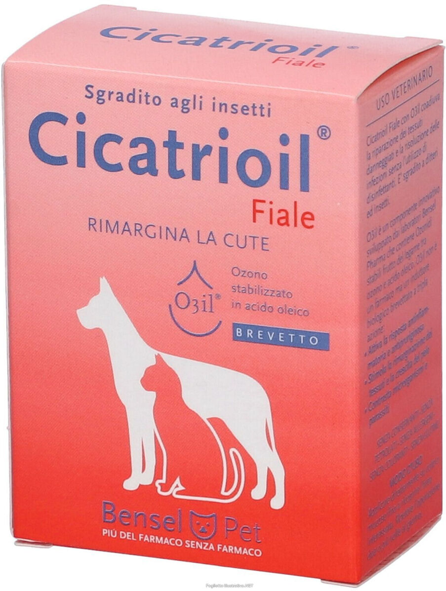 bensel pharma srl cicatrioil fiale sgradito agli insetti 5 fiale da 5ml - repellente naturale per cani e gatti