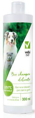 vebi istituto biochimico srl bio shampoo delicato barriera naturale per cani e gatti 300ml - pulizia naturale e delicata per animali domestici