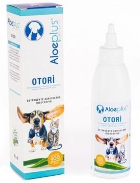 hdr srl aloeplus otorì detergente auricolare 125ml - per cani e gatti, soluzione igiene auricolare