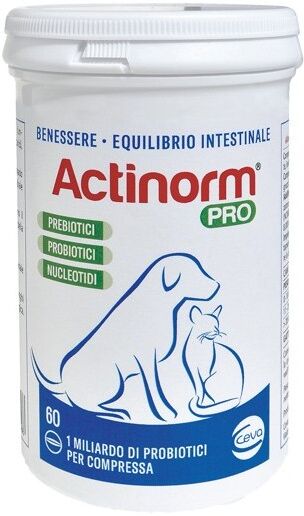 ceva salute animale spa actinorm pro 60 compresse - integratore probiotico per il benessere digestivo