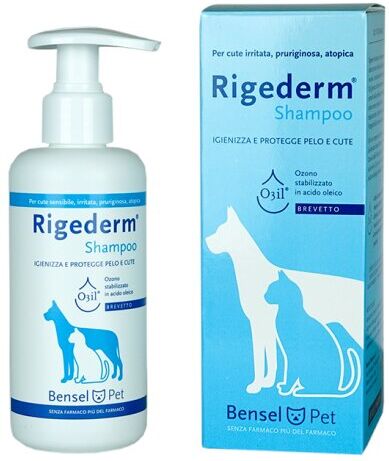 bensel pharma srl rigederm shampoo per pelo e cute di cani e gatti 200ml - idratazione e cura