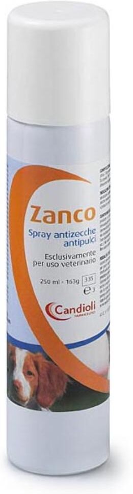 candioli ist.profil.e farm.spa zanco spray antizecche antipulci 250ml - repellente per parassiti per cani e gatti