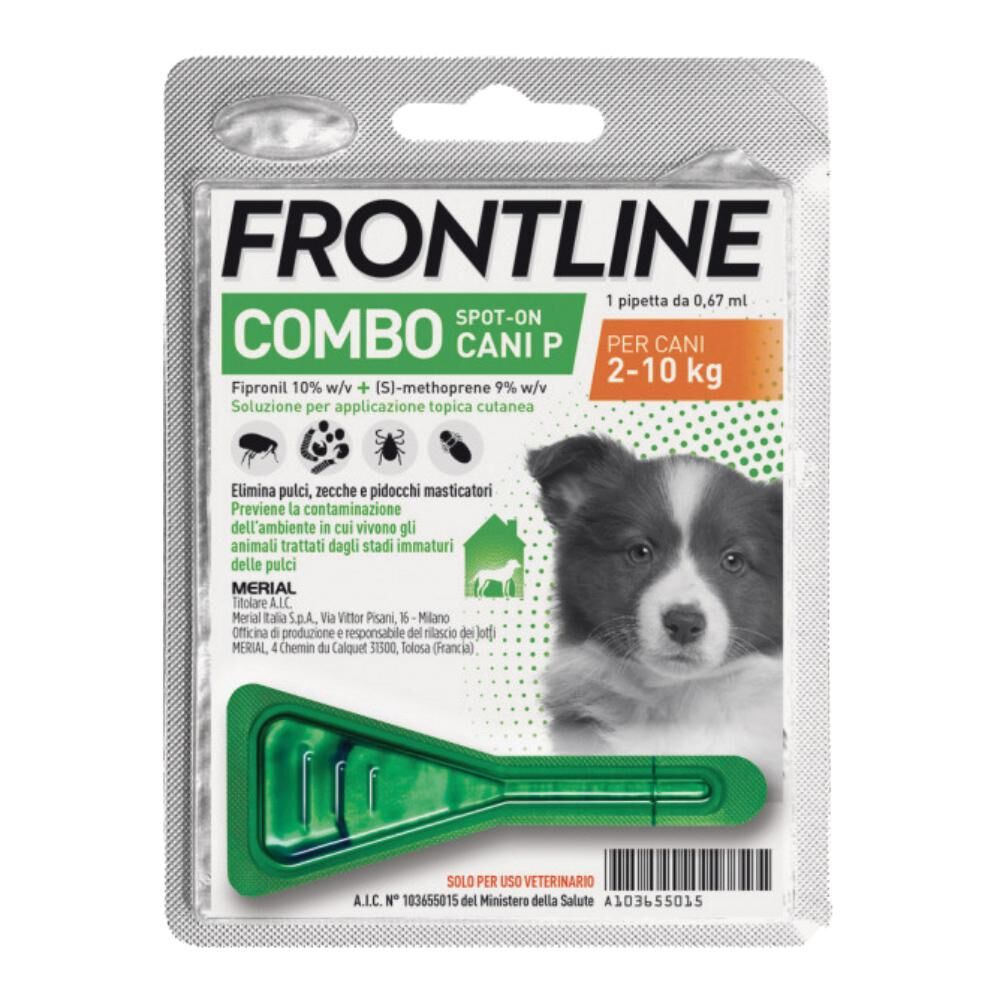 boehringer ing.anim.h.it.spa frontline combo cani 1 pipetta da 0,67ml - protezione antiparassitaria per cani 2-10kg