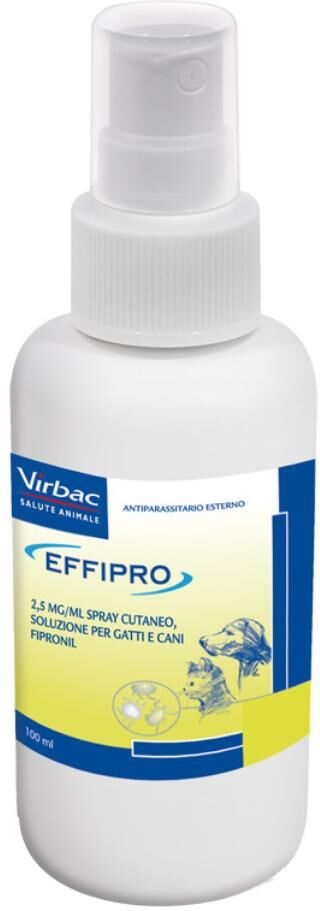 virbac srl effipro spray cutaneo 100ml - repellente e cura per la pelle dei tuoi animali