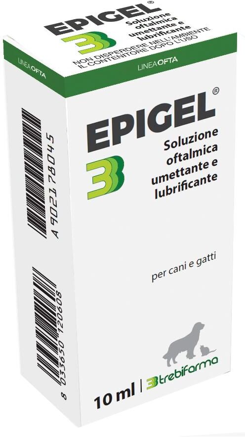 trebifarma srl epigel soluzione oftalmica umettante e lubrificante 10ml per cani e gatti - ottieni il massimo comfort per gli occhi dei tuoi animali