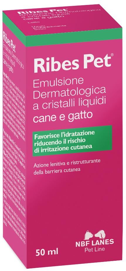 n.b.f. lanes srl ribes pet emulsione dermatologica per cani e gatti da 50ml