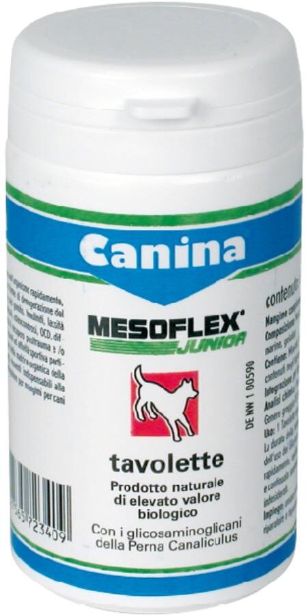 canina pharma gmbh mesoflex junior 60 tavolette per articolazioni e ossa per cuccioli - integratore di alta qualità per la salute articolare dei cuccioli