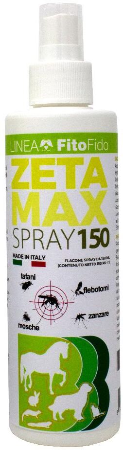 trebifarma srl zetamax pump repellente spray 150ml - repellente antizanzare per esterno - protezione duratura