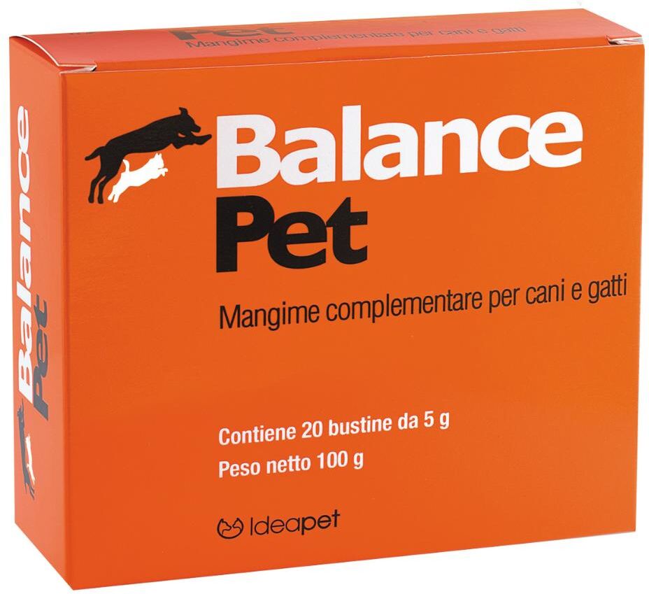 ellegi srl balance pet integratore di ferro per cani e gatti - 20 bustine da 5g - ferro per animali domestici