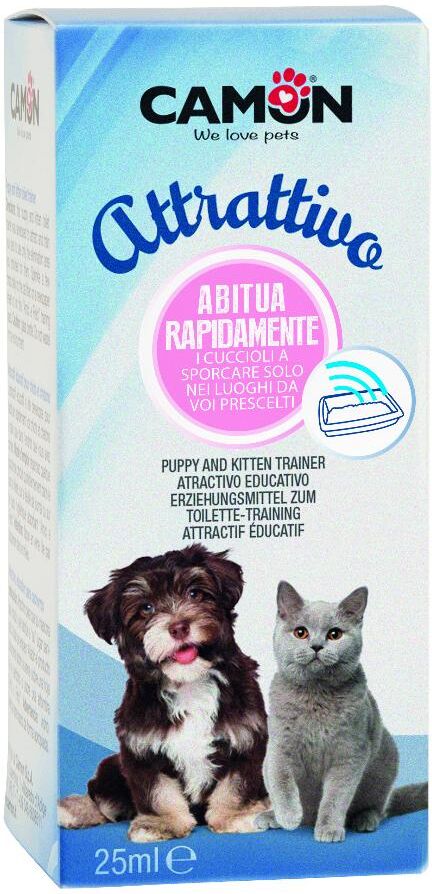 camon spa spray attrattivo igienico per cani e gatti 25ml - attira e addestra i tuoi animali in modo igiene e sicurezza