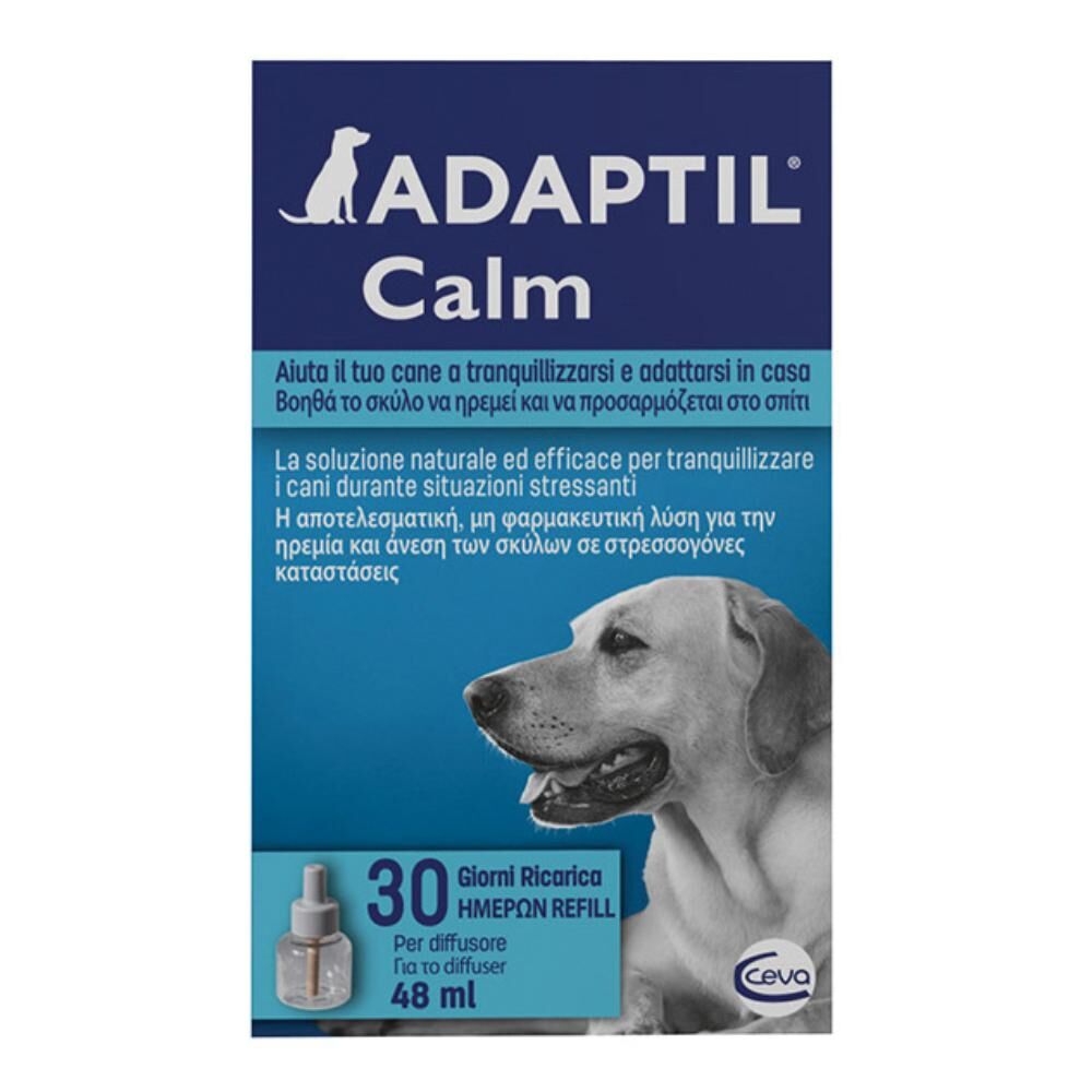 ceva salute animale spa adaptil calm ricarica cani 48ml - feromoni per il benessere del tuo cane