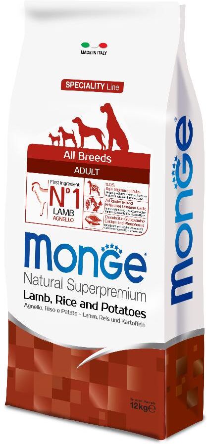 monge & c. spa monge dog agnello riso patate 2,5kg - cibo per cani di alta qualità a base di agnello