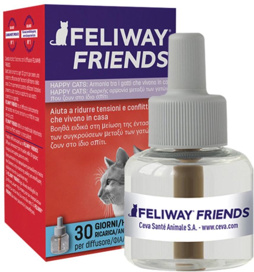 ceva salute animale spa feliway friends ricarica gatti 48ml - feromone per convivenza armoniosa