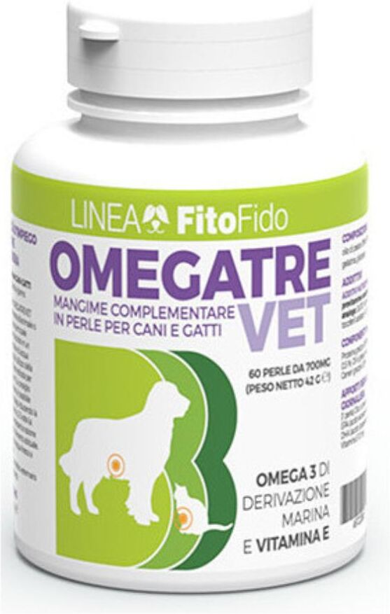 trebifarma omegatrev mangime complementare in perle per cani e gatti 60 perle - integratore omega-3 e omega-6