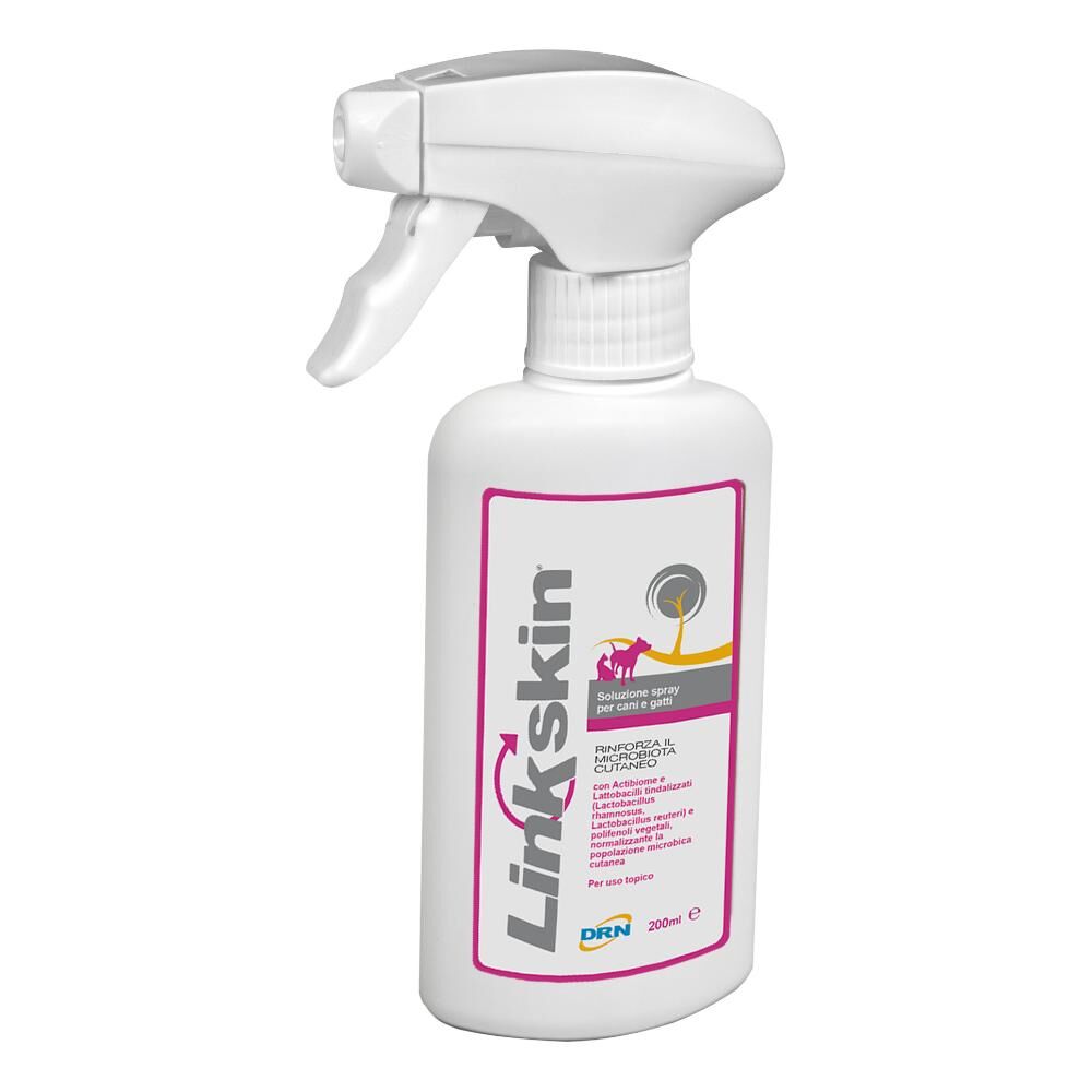nextmune italy srl linkskin soluzione spray 200ml - detergente per cani e gatti, idratante e delicato