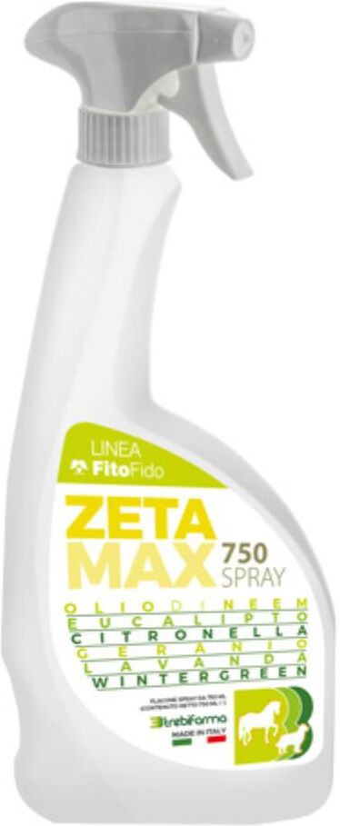 trebifarma srl zetamax pump spray 750ml - repellente antizanzare ad ampia copertura - protezione duratura