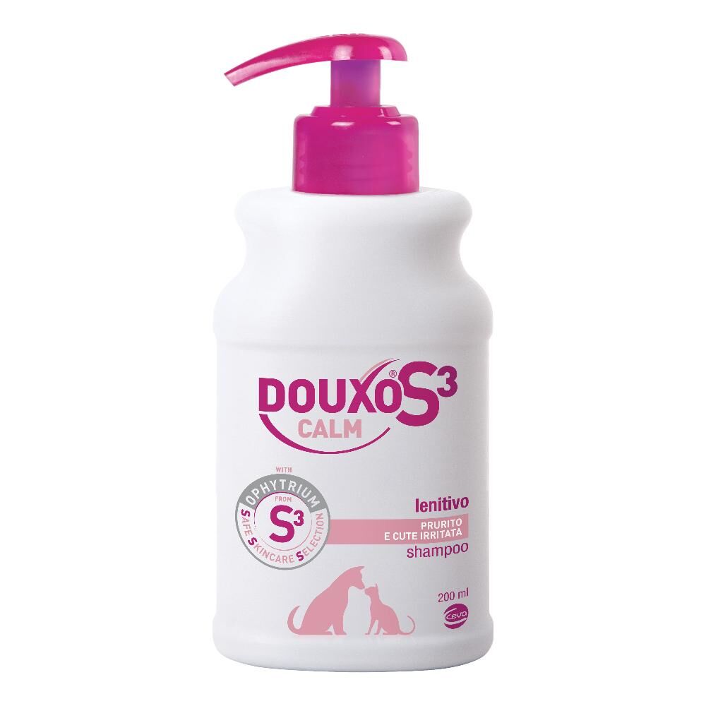 ceva salute animale spa douxo s3 calm shampoo lenitivo per cani e gatti - 200ml - cura della pelle sensibile