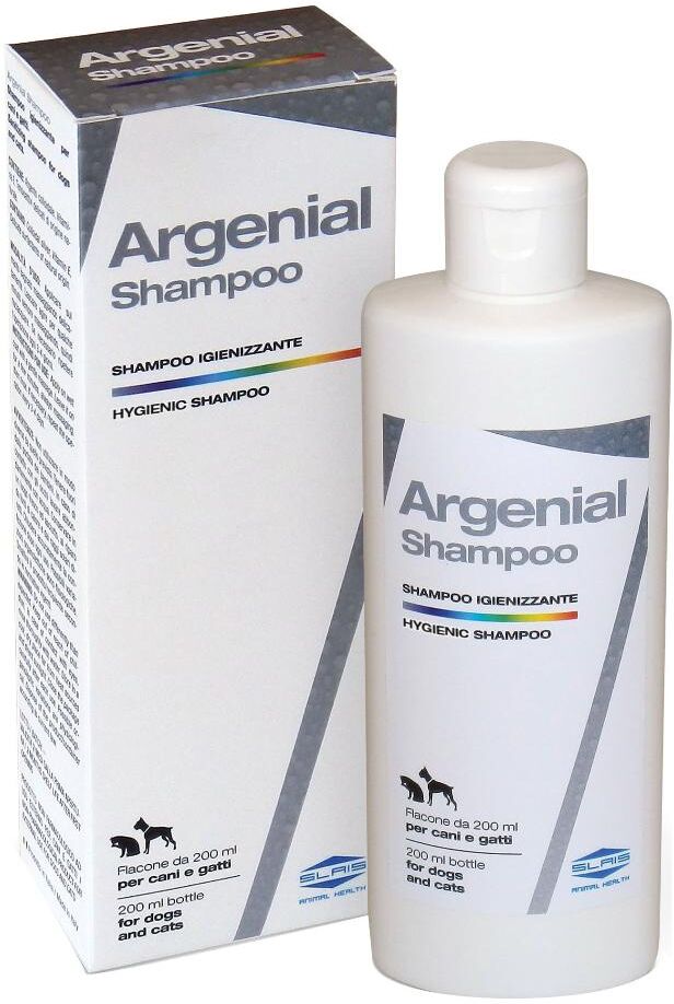 slais srl argenial shampoo igienizzante per cani e gatti 200ml - pulizia efficace e sicura