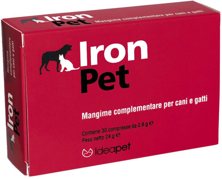 ellegi srl iron pet alimento complementare per cani e gatti 30 compresse - integratore nutrizionale per animali domestici