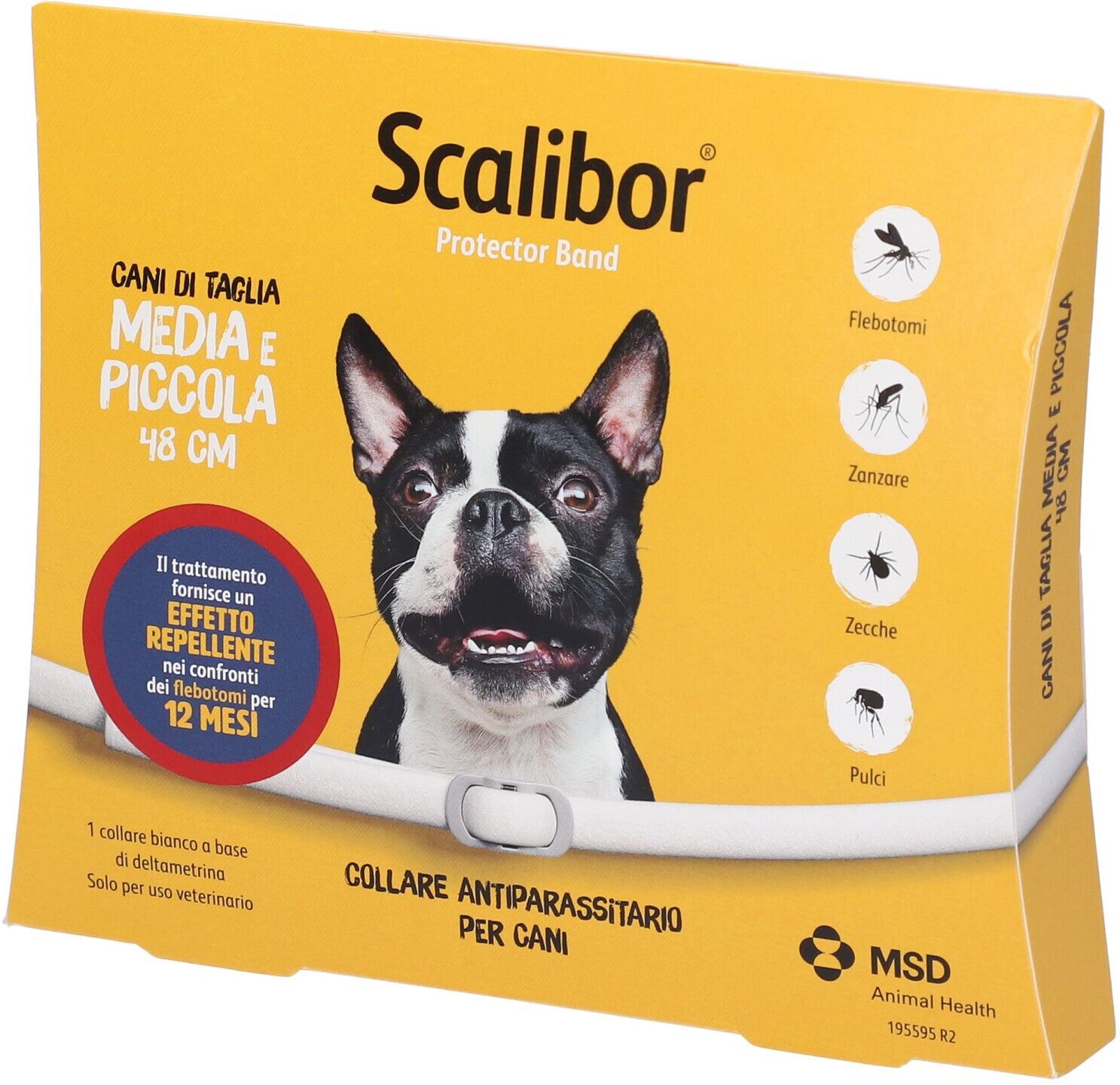 Msd Animal Health Scalibor Protectorband Collare Antiparassitario per Cani Taglia Medio/Piccola 48cm