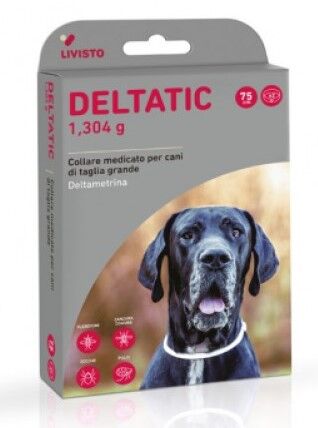 Vetpharma Animal Health S.L. Deltatic 2 Collari Medicati 75cm per Cani di Taglia Grande - Protezione Antiparassitaria Duratura