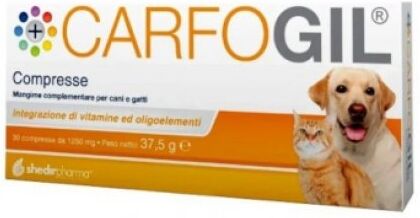 Shedir Pharma Srl Unipersonale Carfogil Mangime Complementare per Cani e Gatti - 30 Compresse