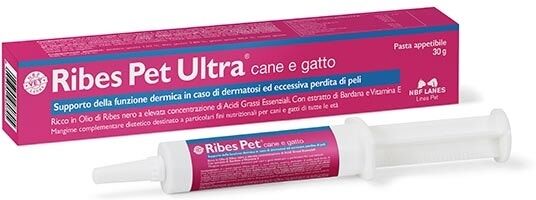 Nbf Lanes Vet Ribes Pet Ultra Pasta Mangime Complementare Cane e Gatto 30g - Integratore Nutrizionale per Animali Domestici