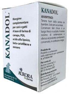 Aurora Biofarma Srl Kanadol Mangime Complementare per Cani e Gatti 50 Compresse - Integratore per Articolazioni e Mobilità