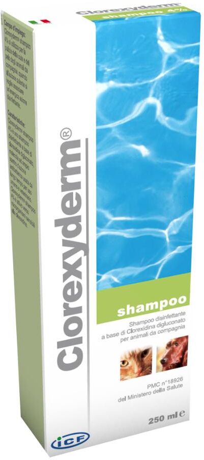 Icf Clorexyderm Shampoo Disinfettante 150ml per Cani e Gatti - Igiene e Pulizia Efficace