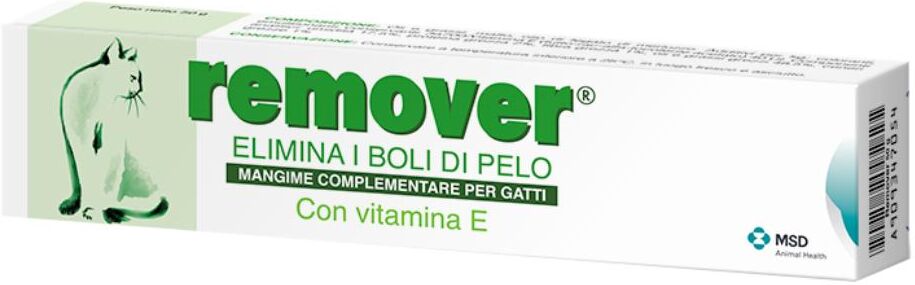 Msd Animal Health Srl Remover Pasta Gatti 50g - Mangime Complementare per Gatti - Rimozione Sicura dei Boli di Pelo