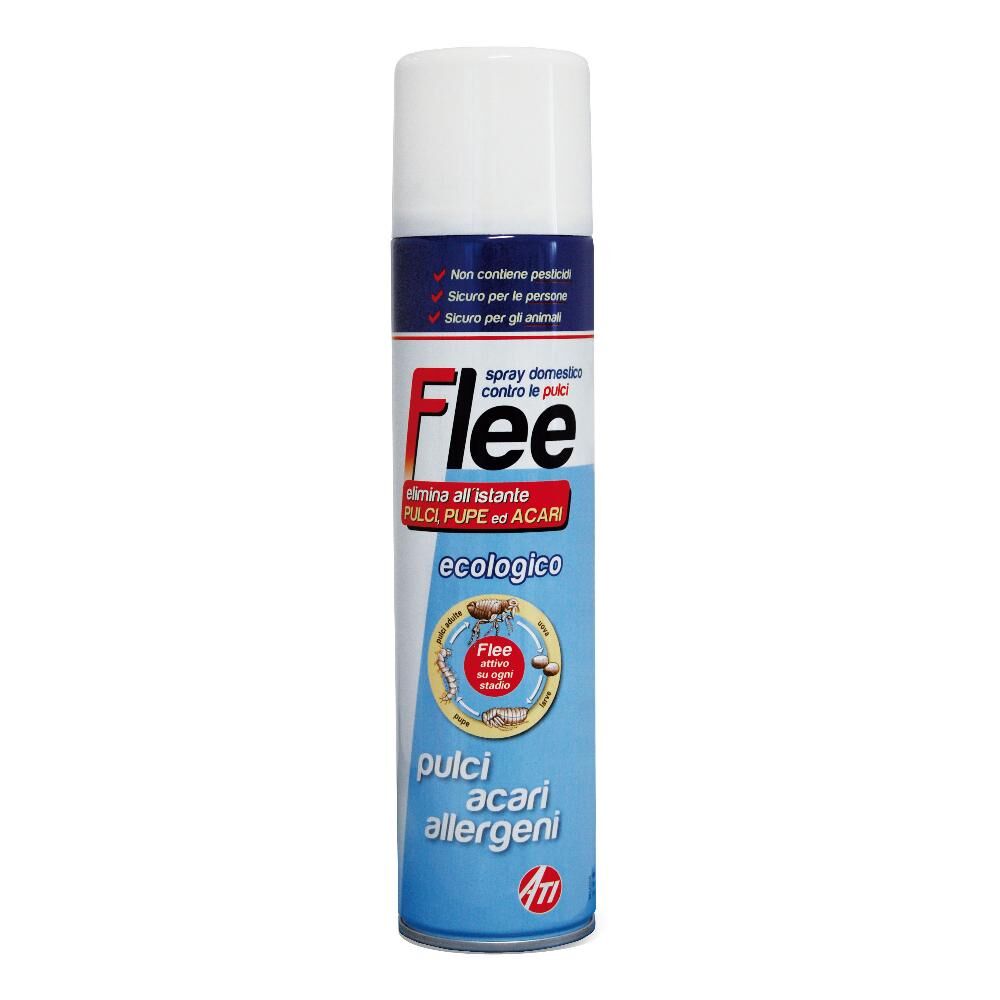 Ati Flee Spray 400ml - Antiparassitario Ambientale contro Pulci, Pidocchi e Acari - Difesa Domestica