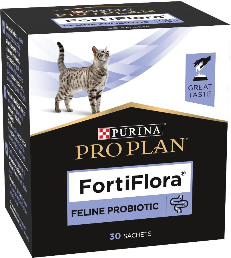 Nestle' Purina Petcare It. Spa Nestlè Fortiflora Gatto 30 Buste da 1g - Integratore Probiotico per la Salute del Tuo Gatto