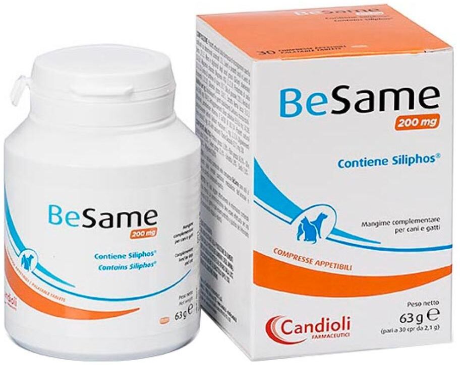 Candioli Veterinari Besame 200mg - Mangime Complementare per Cani e Gatti - 30 Compresse per la Salute Generale